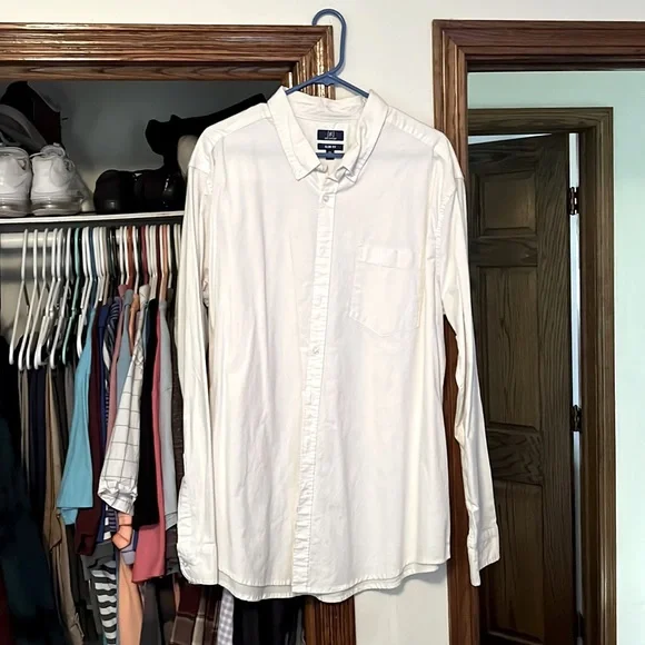 george slim fit dress shirt Light Pink Cotton Twill Dress Shirt 16 US (41 EU) main image 0